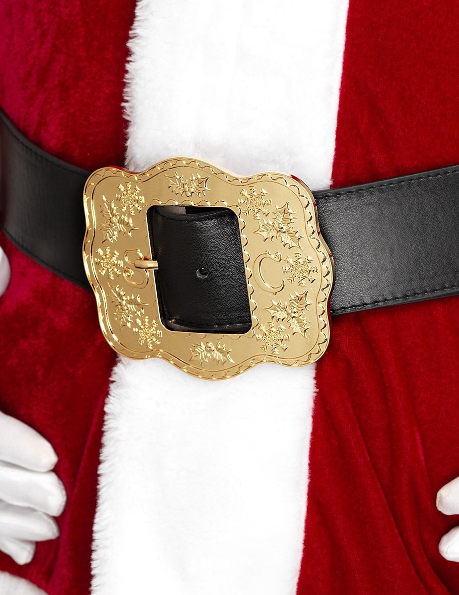 SMIFFYS - Luxe kerstman riem voor volwassenen - Accessoires > Stropdassen, bretels, riemen